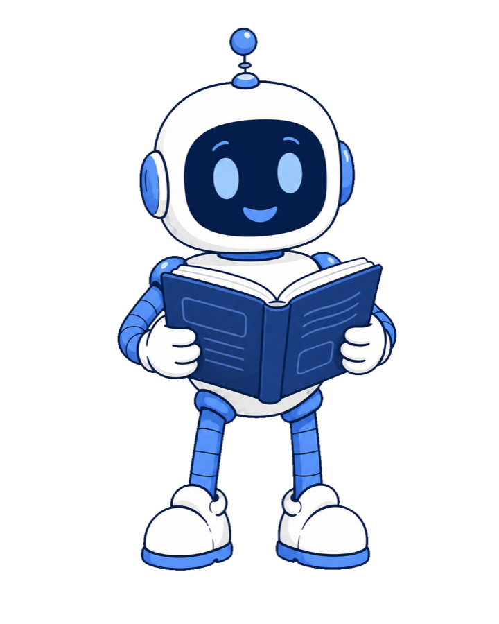 Otto reading a health-education guide